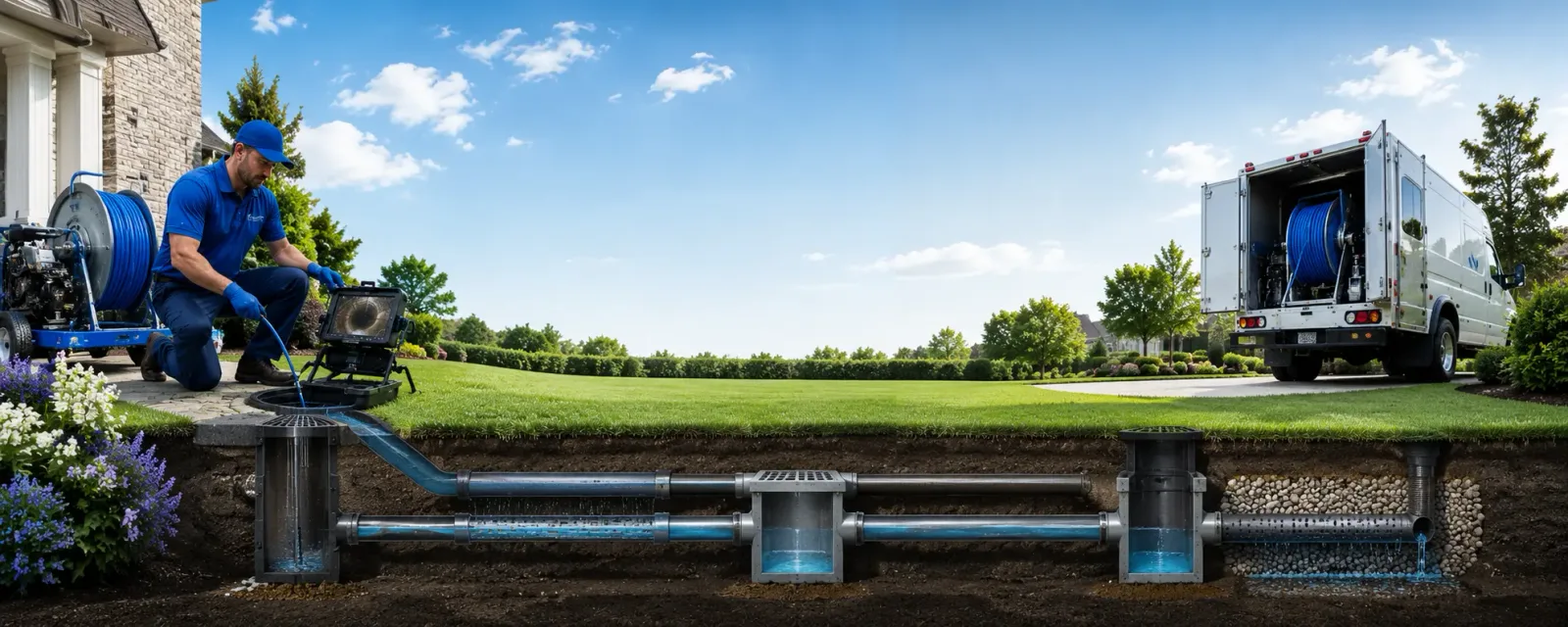 Outdoor drain cleaning information for Lunenburg, MA